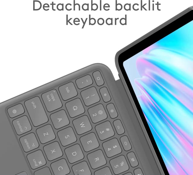 Logitech Combo touch-tastatur etui til iPad Air 11 (M2) (grå)