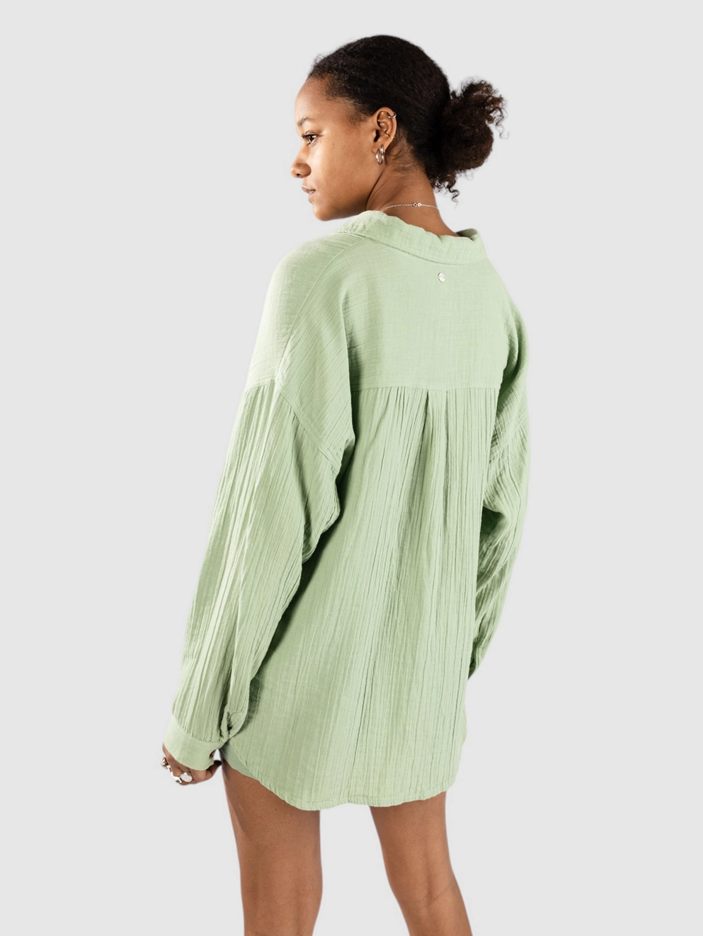 Roxy Morning Time Shirt basil