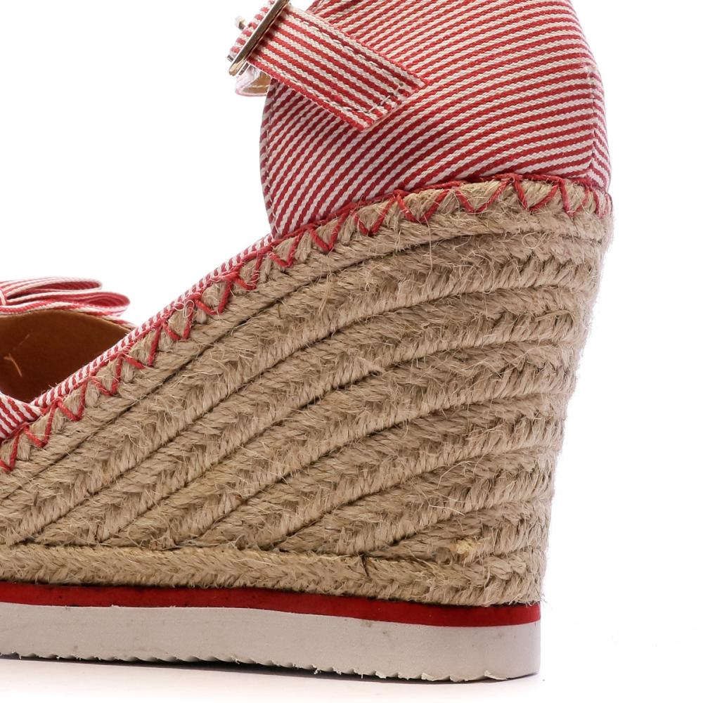 Beppi Sandales Compensées Rouge Femme Beppi