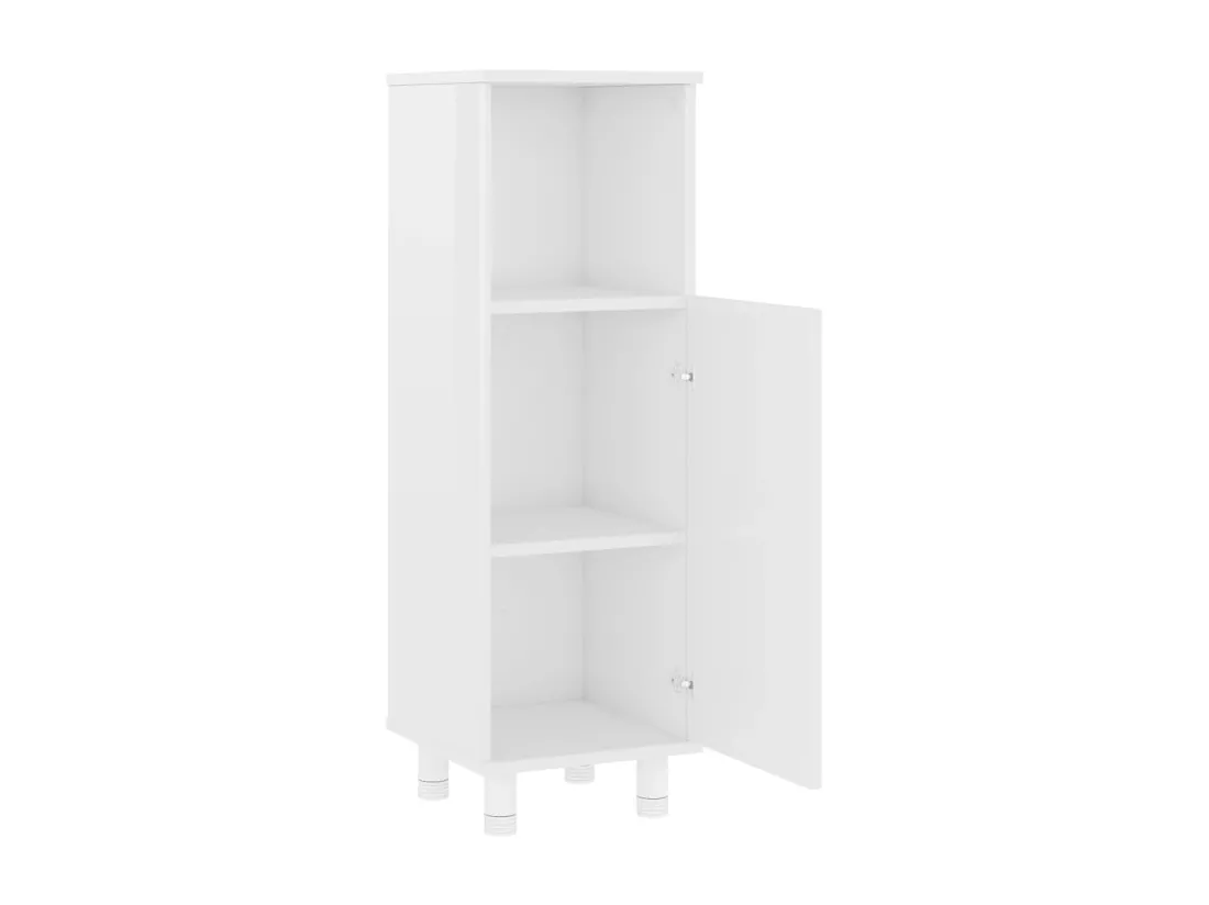 Armoire de salle de bain Blanc brillant Bois d’ingénierie