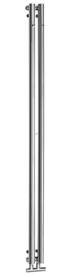 Sapho Pilon radiator 12,2x180cm chroom