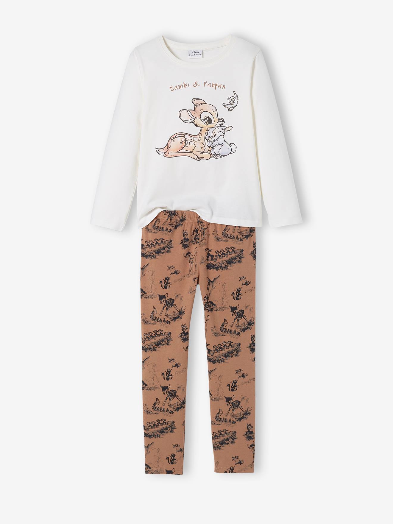 Pijama DS® Bambi bege claro bicolor/multicolorido