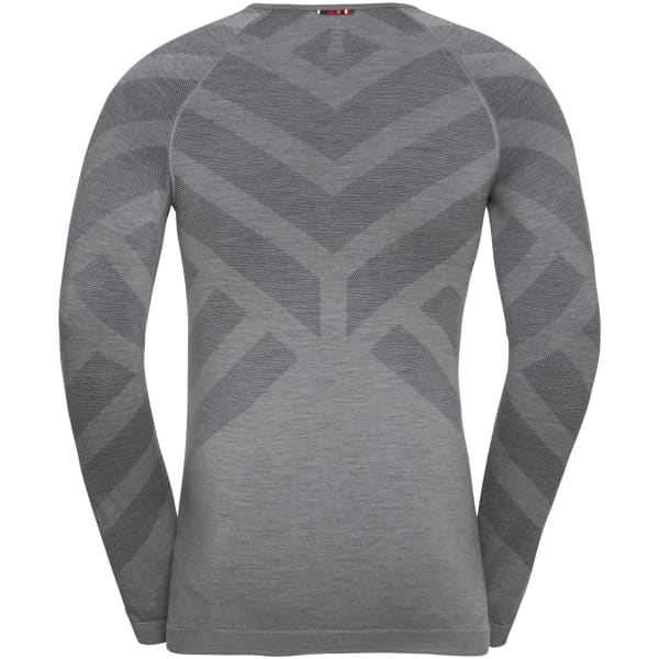 T-shirt thermique ODLO BL TOP CREW NECK L/S KINSHIP WARM GREY MELANGE