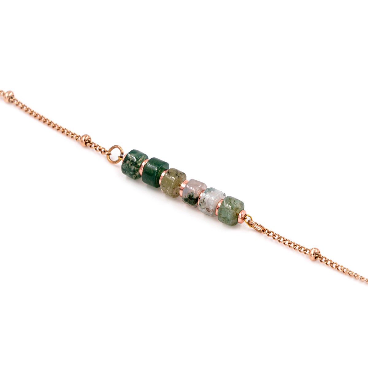 Bracelet Piana en pierres Agate Aquatique