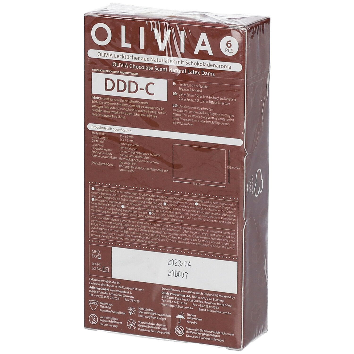 OLIVIA Lecktücher Schokolade