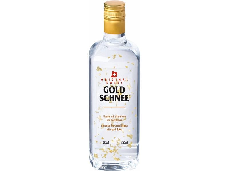 Goldschnee Zimt 0.5 l Spirituosen Spezialität mit Zimtaroma und Goldflocken