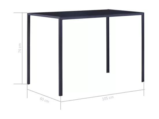 Ensemble de salle à manger 5 pcs Bleu