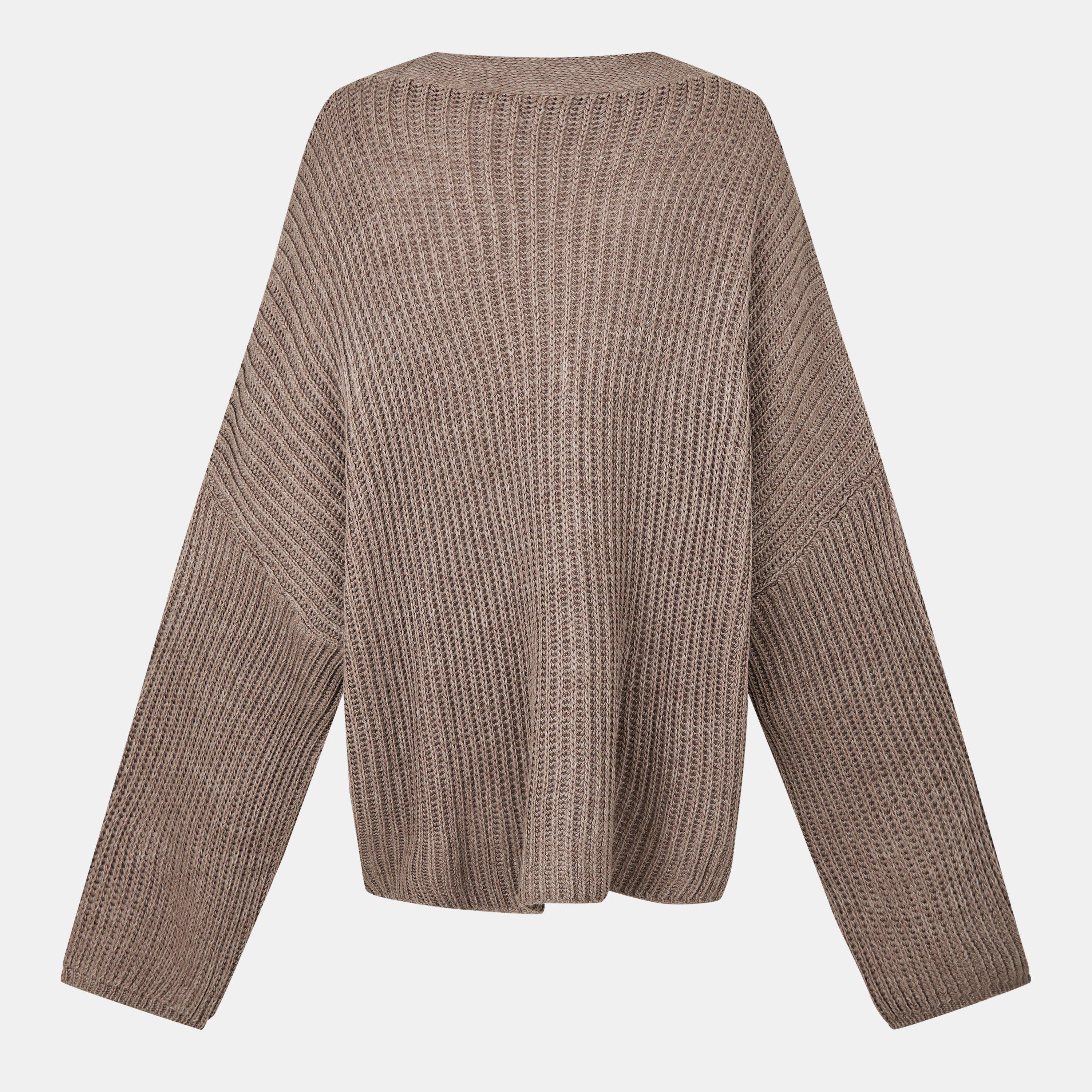 Missy Empire ME Chunky Knit Cardigan And Trouser Set Womens