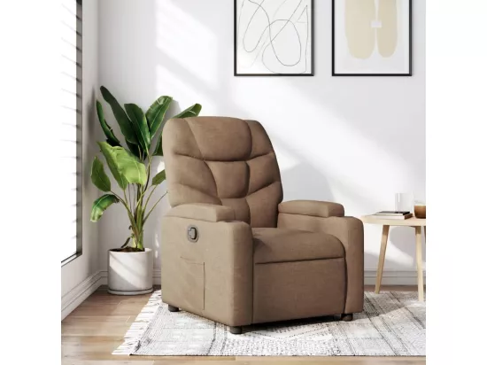 Fauteuil inclinable Marron Tissu