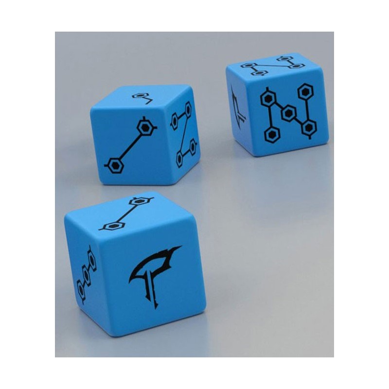 3 dices Kaltoran (bleu)