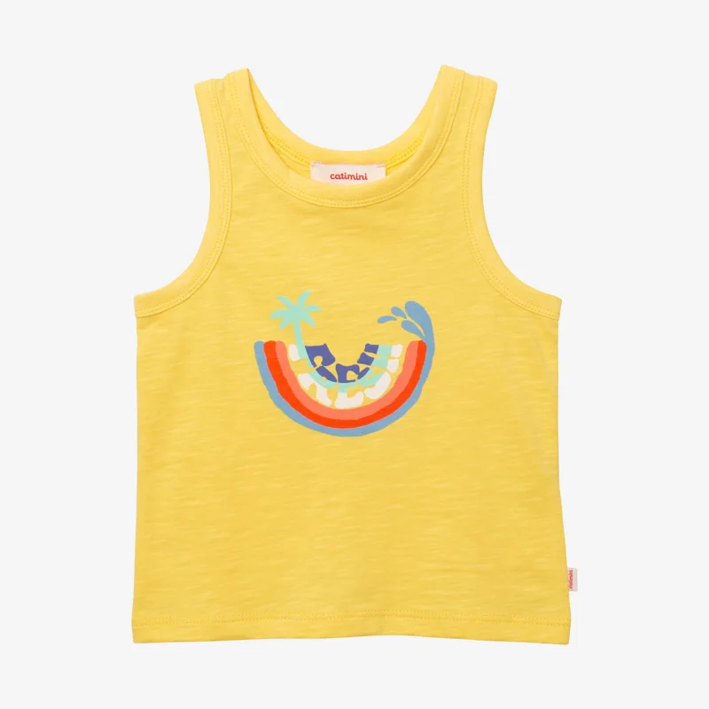 Débardeur bébé garçon arc-en-ciel jaune Catimini Jaune