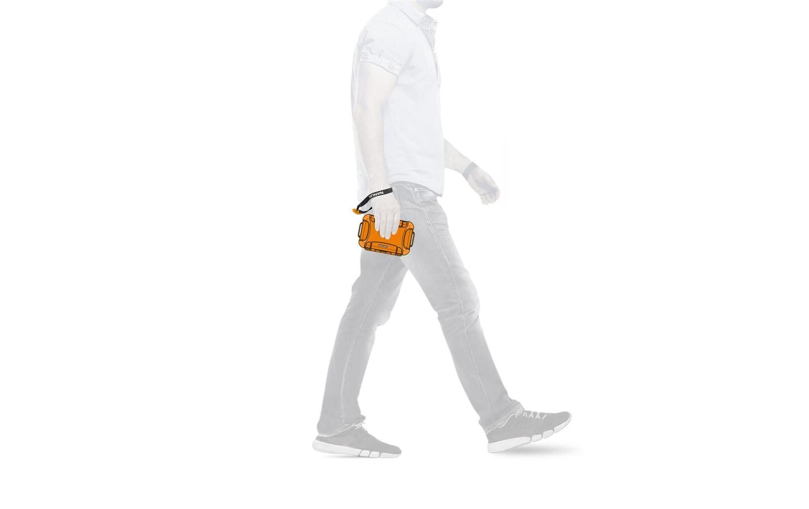 Outdoor-Koffer Nano 320 OrangeWasserdichter und robuster Koffer für kleine Ausrüstungsgegenstände