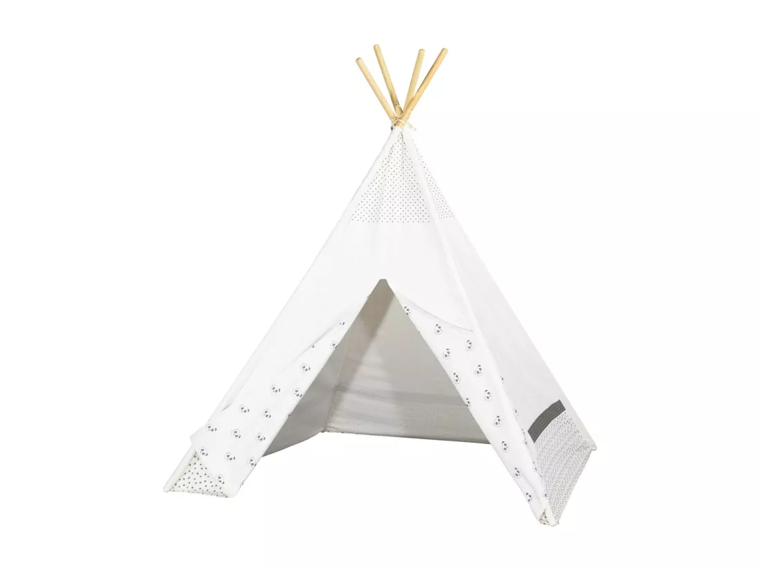 Tipi en toile en coton blanc