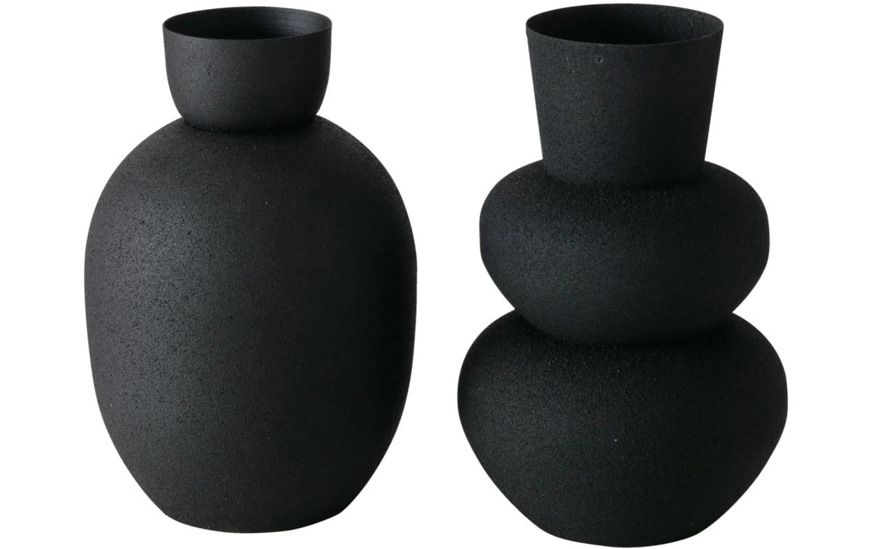 Vase Maynar 2 Stück, 17 cm, SchwarzBlumenvasen-Set