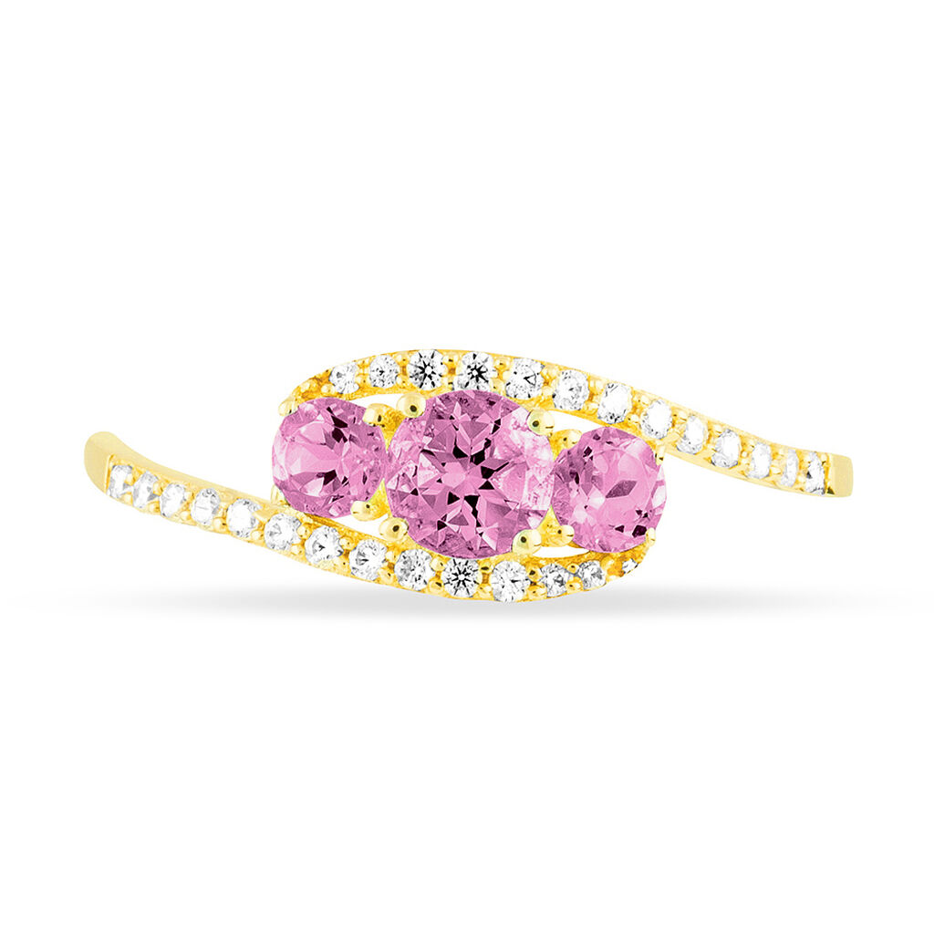Bague Chloe Or Jaune Saphir Et Diamant