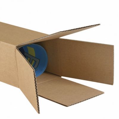Tube d'expédition carré - 10 cm x 10 cm x 120 cm - Logistipack