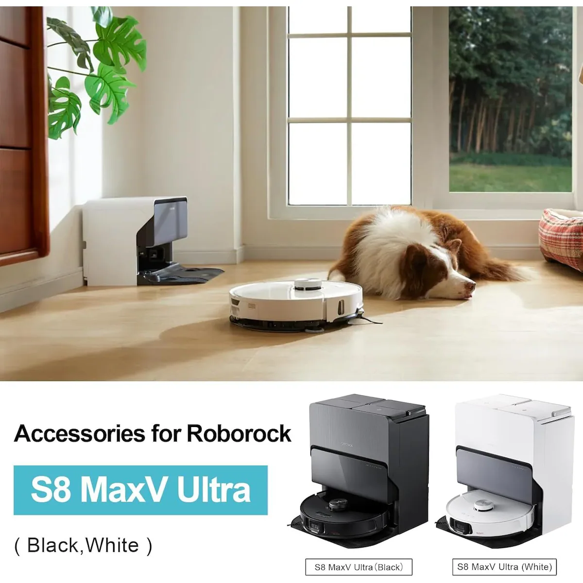 Tilbehør til Roborock S8 MaxV Ultra - Børster, filtre, mopper