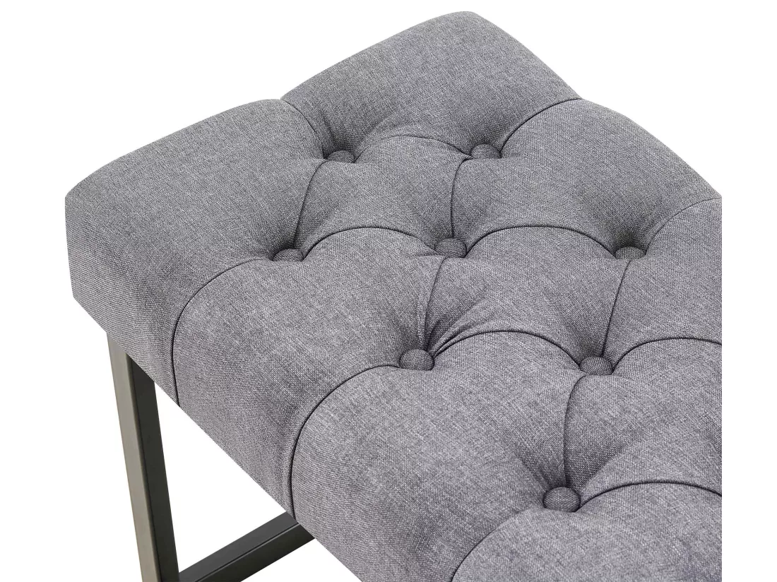 Banquette - Tissu - Gris foncé - Amun