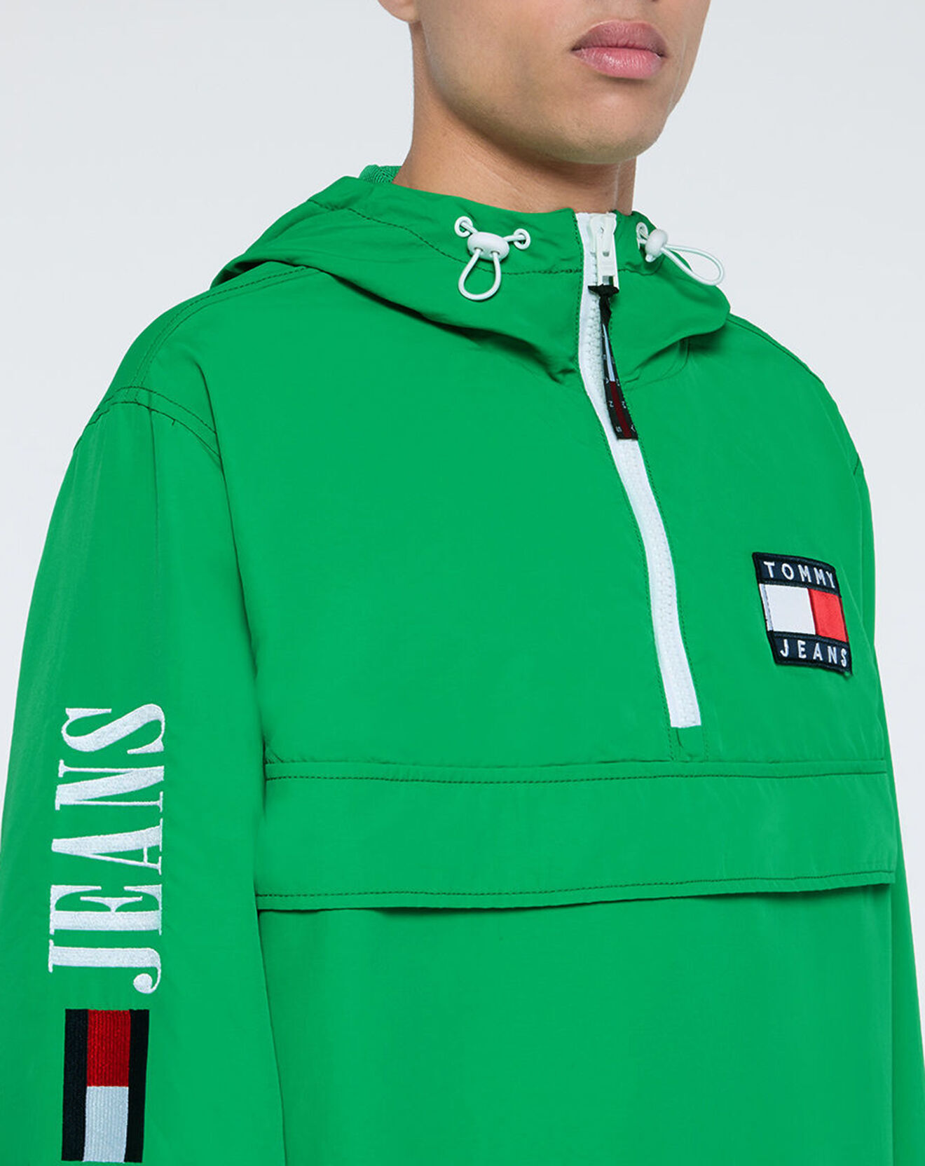 Tommy Jeans Coupe-vent Chicago Popover vert