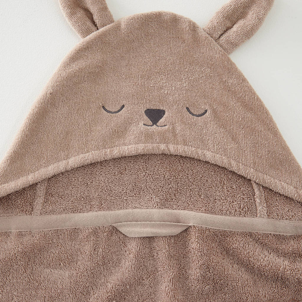 Schattig!badcape met capuchon