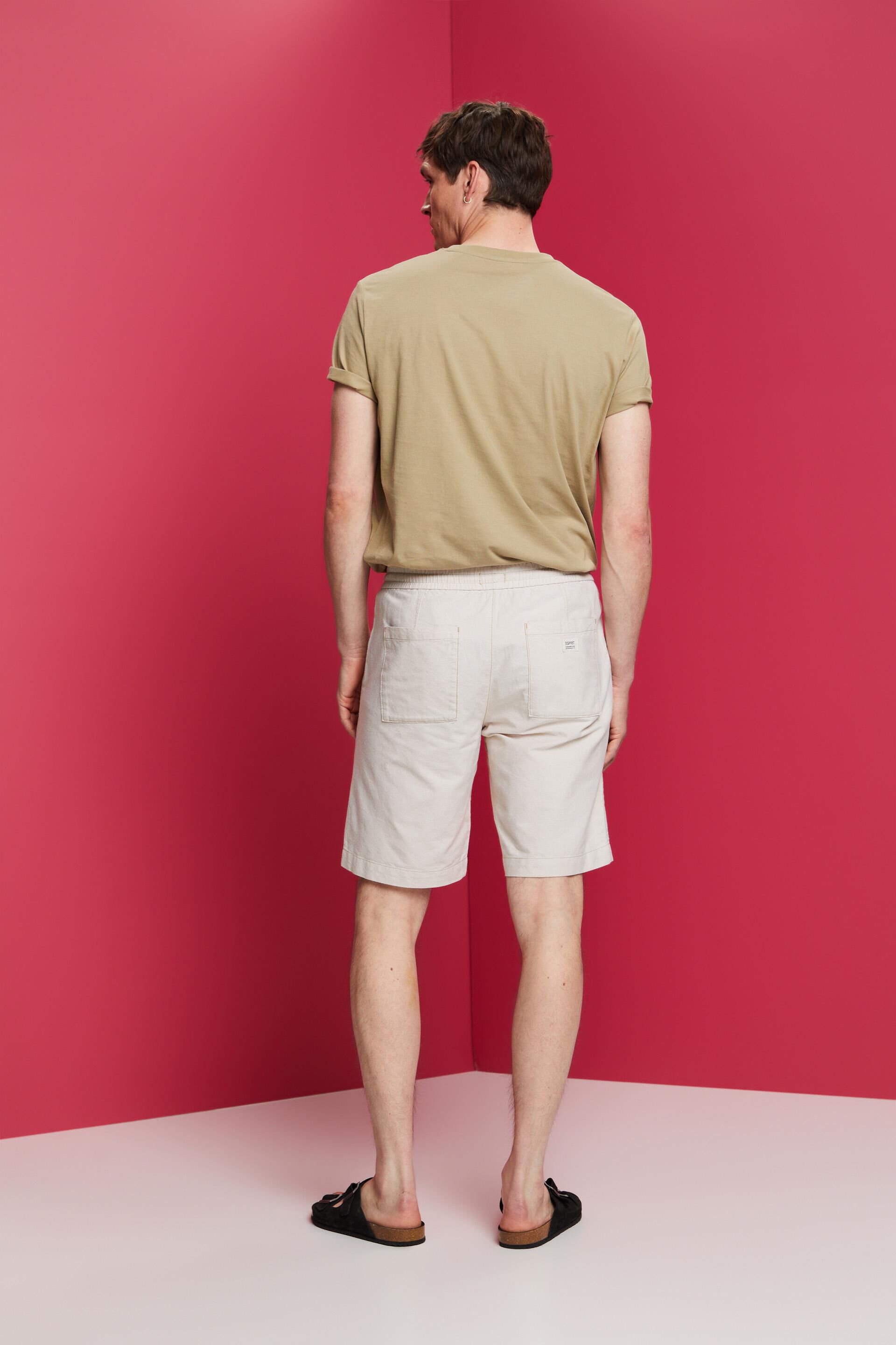 Short en twill à enfiler, 100 % coton