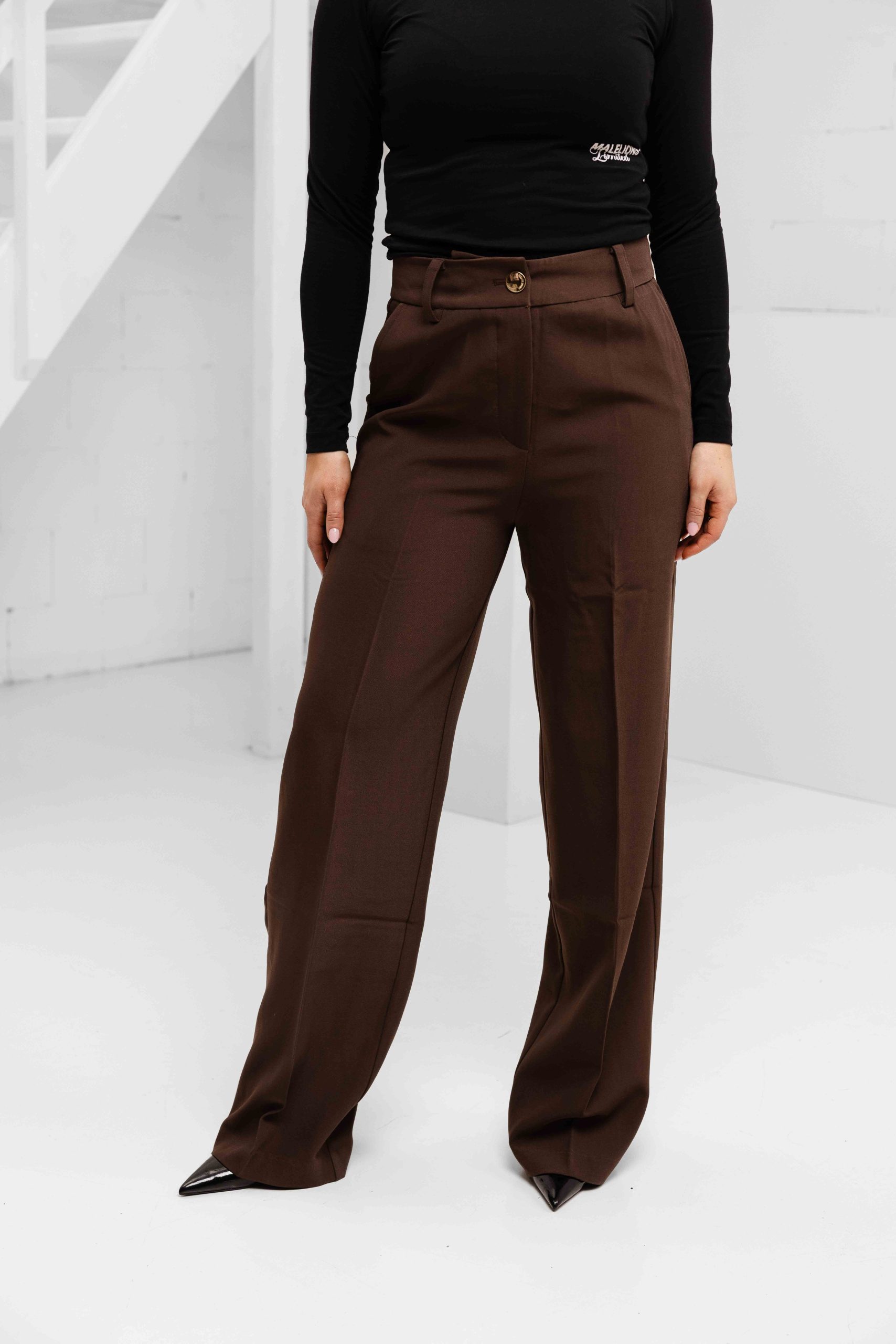 Malelions Social Club Pantalon Dames Bruin