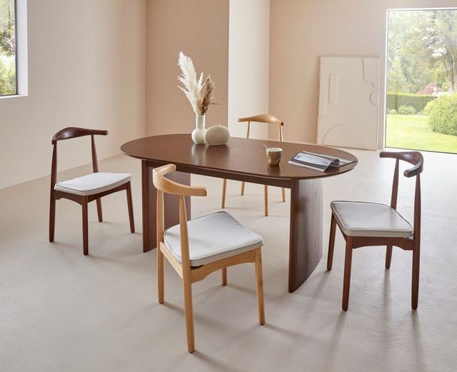 LeGer Home by Lena Gercke Esszimmerstuhl »Rianne, TOPSELLER!, OTTOs Choice« (Set) 2 Stk.Gestellrahmen aus massivem Eschenholz , Sitzfläche mit Webstoffkissen