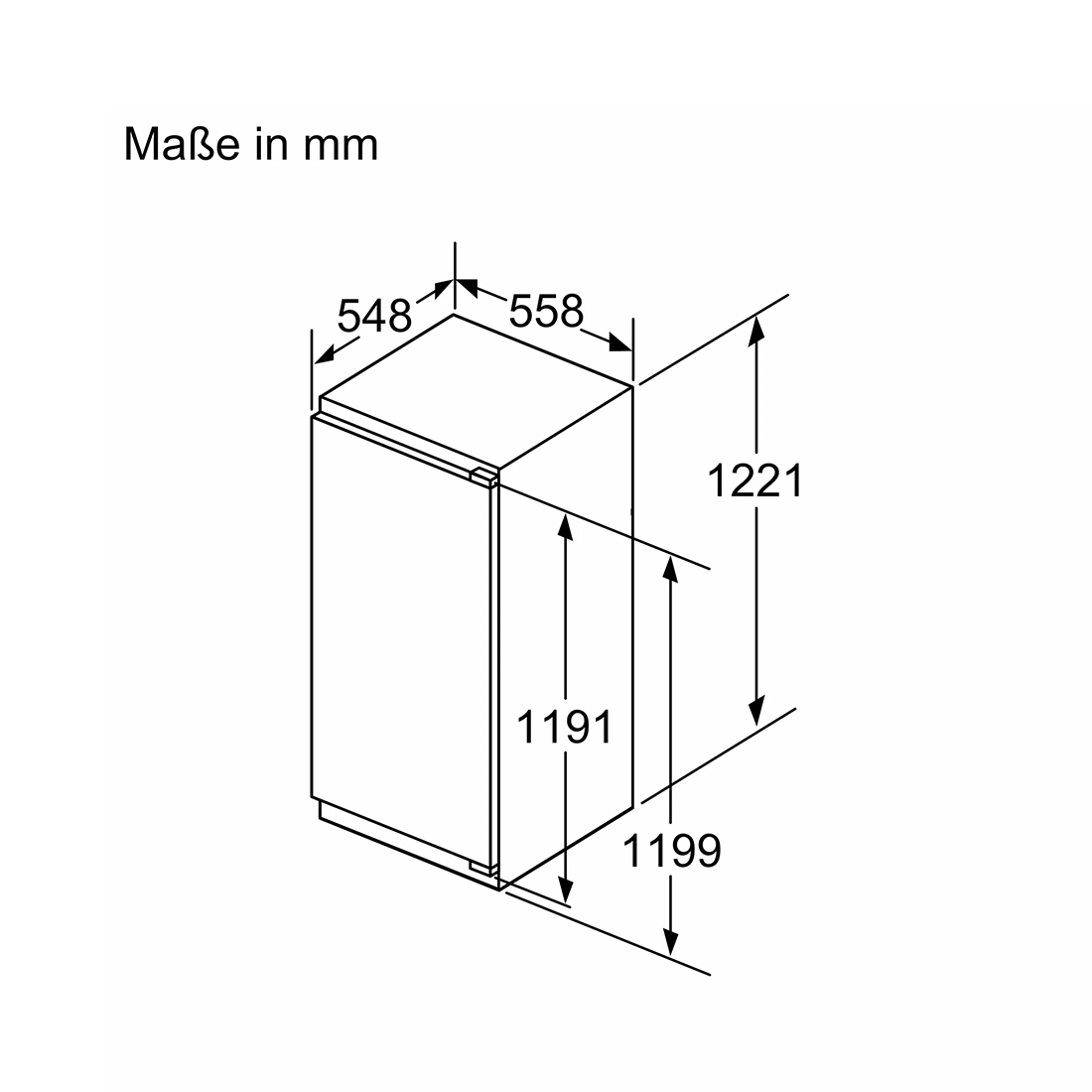 Bosch KIR41ADD1 Einbau-Kühlschrank 204 Liter