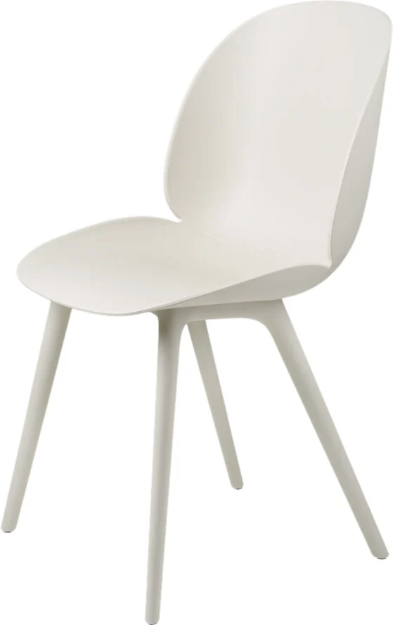 Gubi Beetle Dining Chair - Un-Upholstered, Plastic base, Monochro