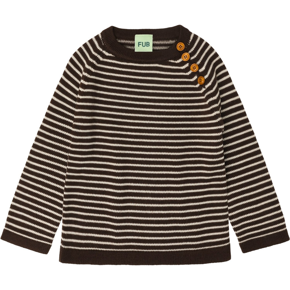 Køb FUB Mocca/Ecru Sweater