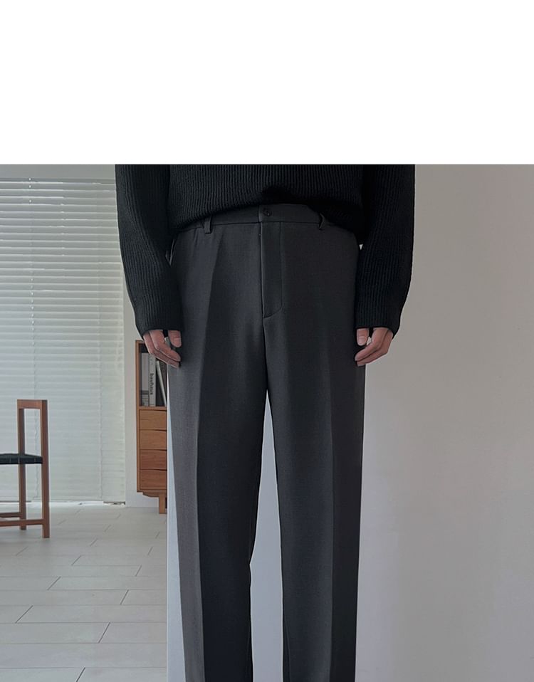 MRCYC - Hoge taille effen rechte broek