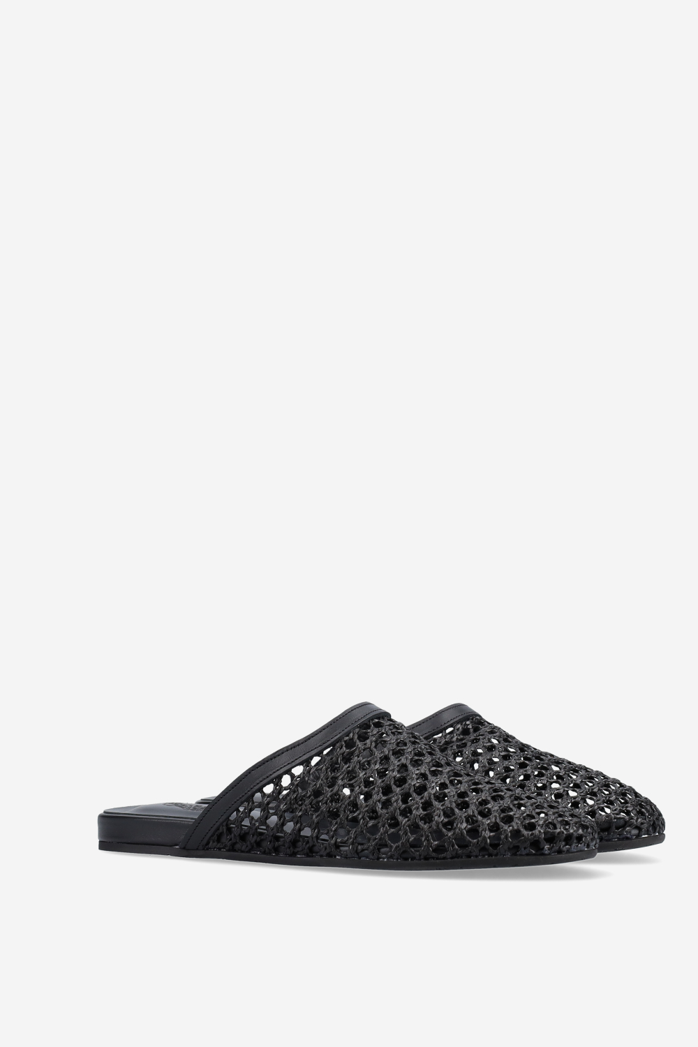 The slipper open fabric mules