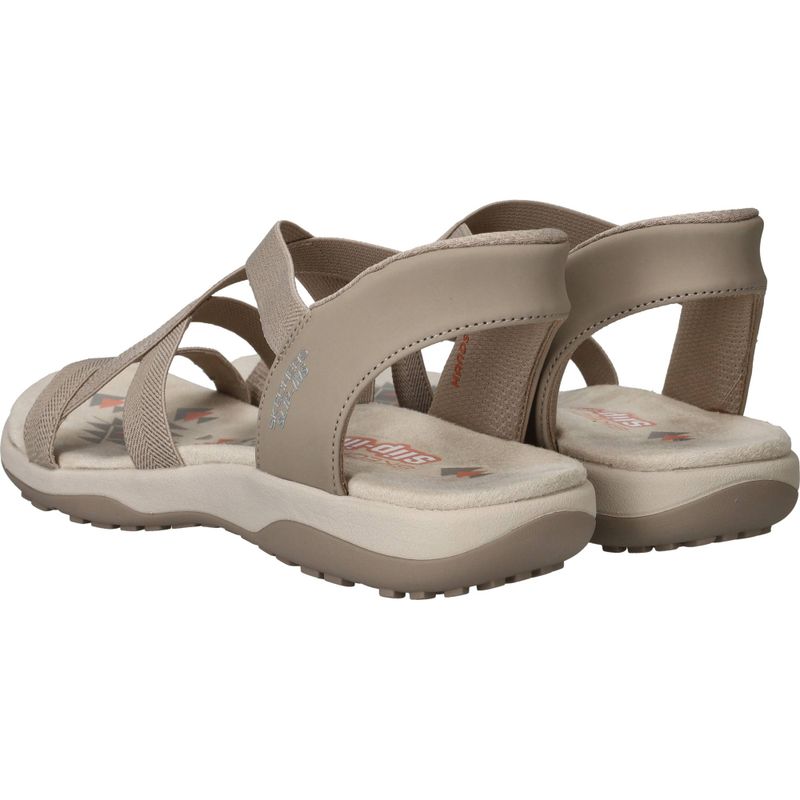 Skechers Slip-Ins Reggae Slim Sandalen Beige Dames