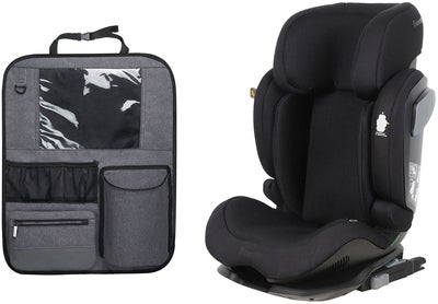 Beemoo Recline i-Size Beltestol inkl. Deluxe Sparketrekk, Black Mesh