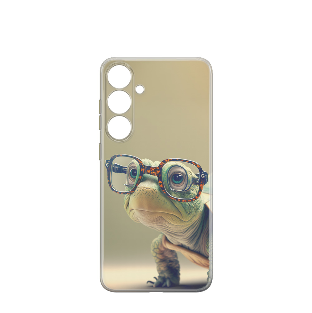 Samsung Galaxy S24 Plus Gummi Hülle Schildkröte 1 - Grün