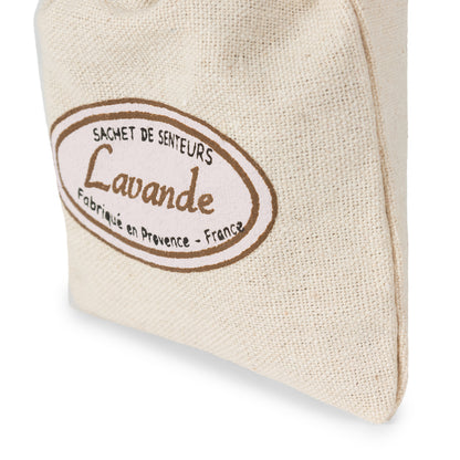 Lot de 2 sachets de fleurs de lavande pour le linge Provence beige