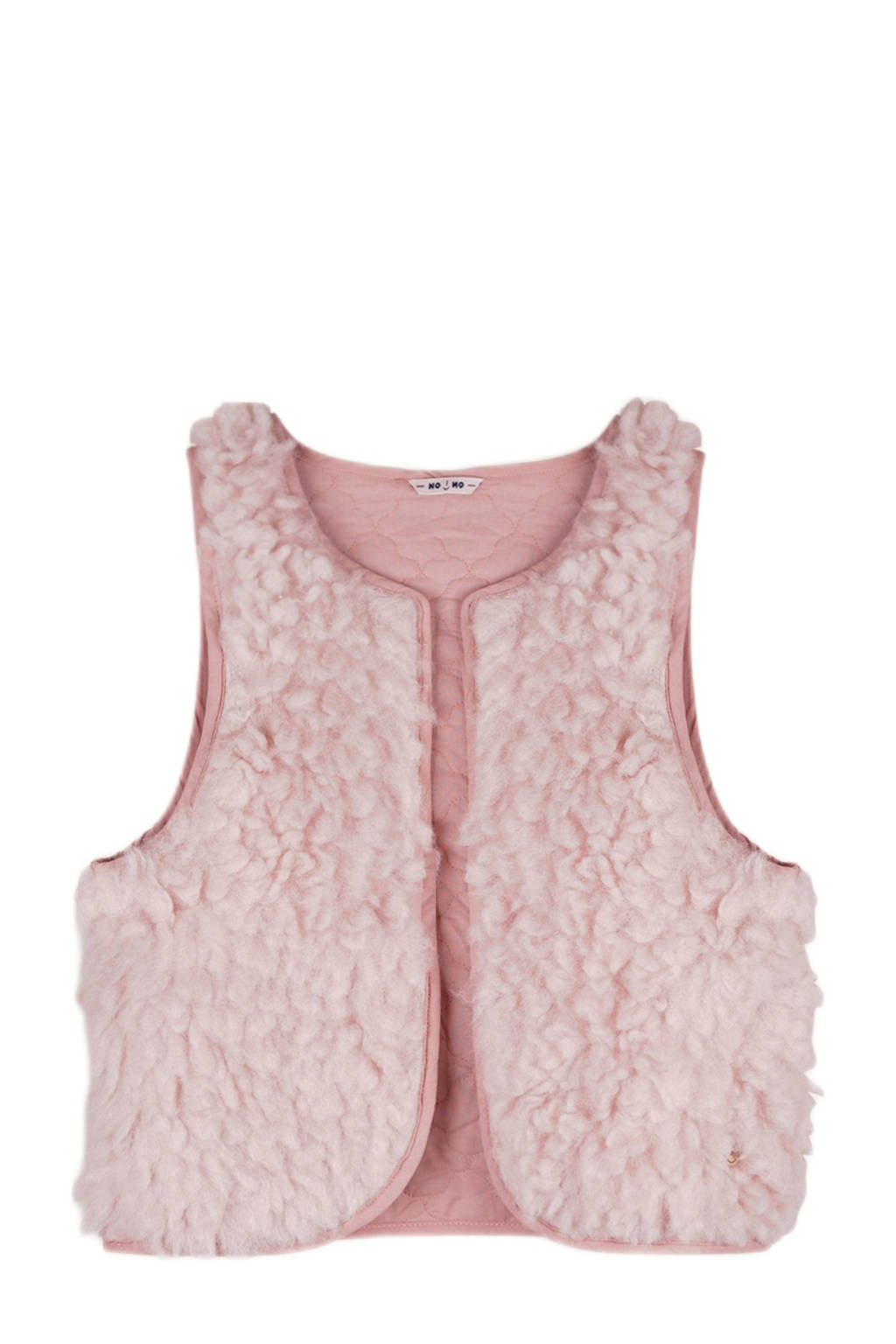 NONO reversible gilet Katya lichtroze/roze