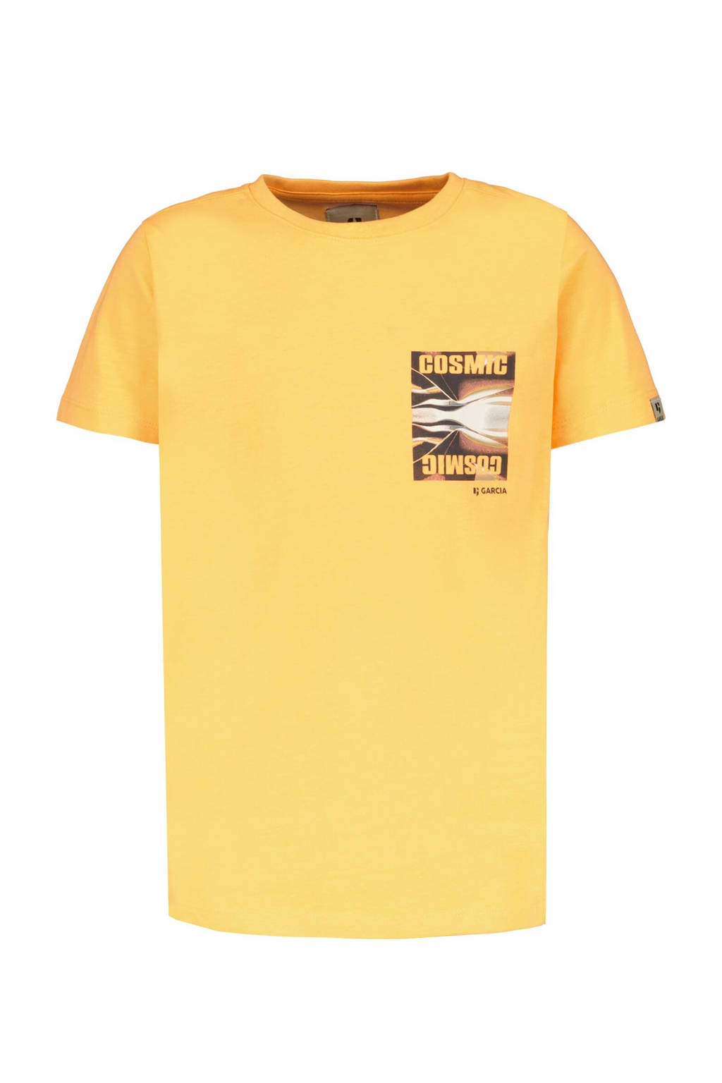 Garcia T-shirt met printopdruk oranje