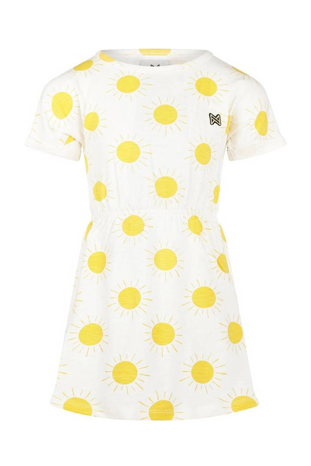Koko Noko jurk met all over print geel
