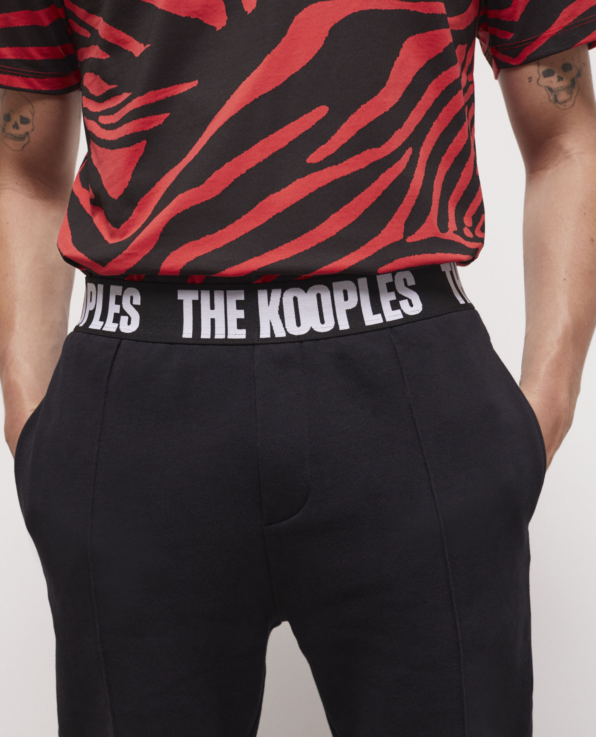 Pantalon logo The Kooples noir