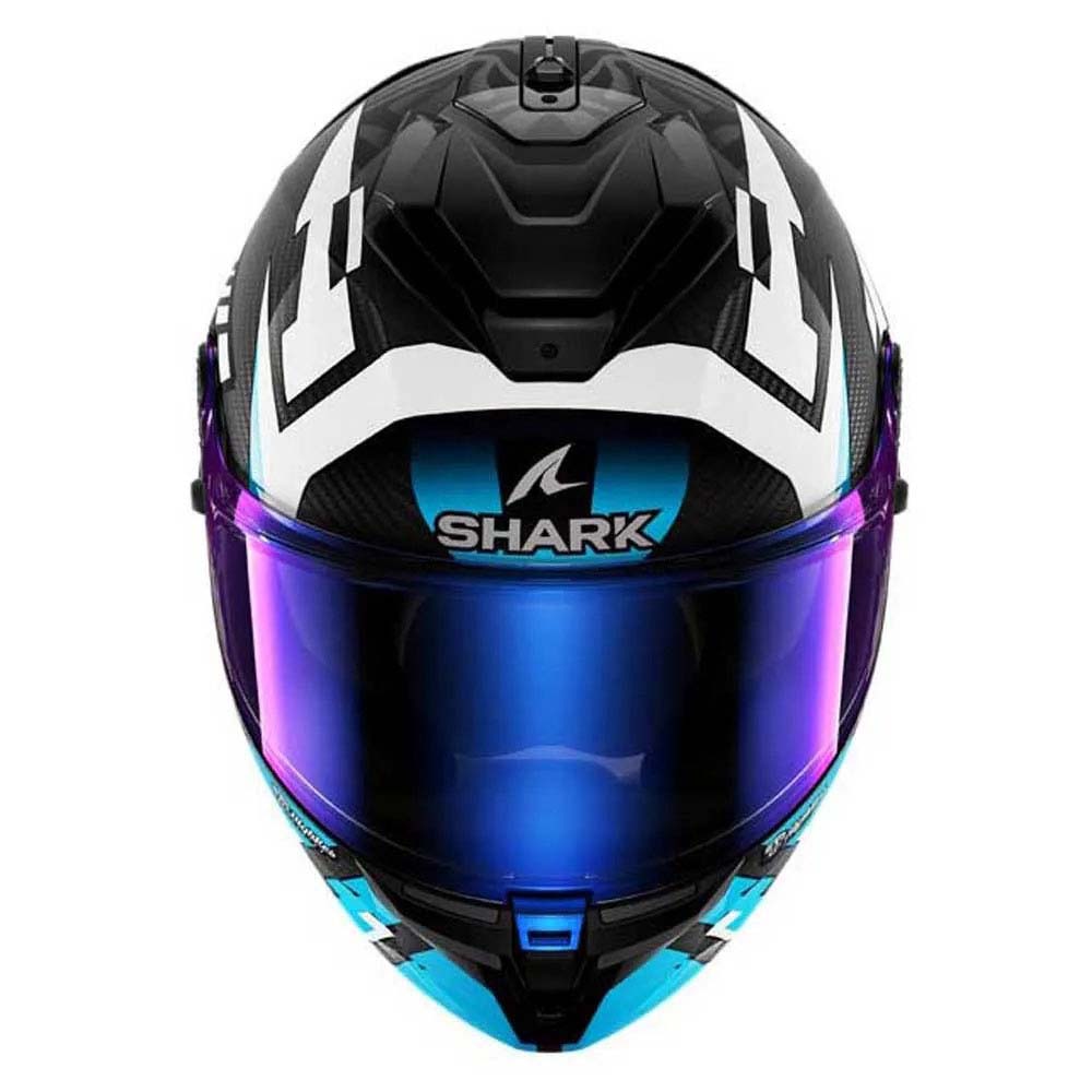 Shark - Casque Spartan GT Pro Replica Zarco Track Racer Carbon Bleu / Blanc / Carbone / Brillant