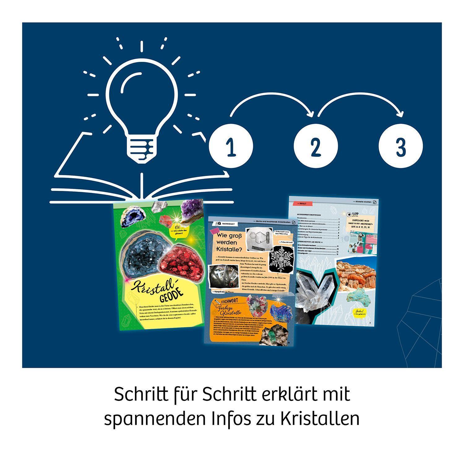 Experimentierkasten KRISTALLE ZÜCHTEN in bunt