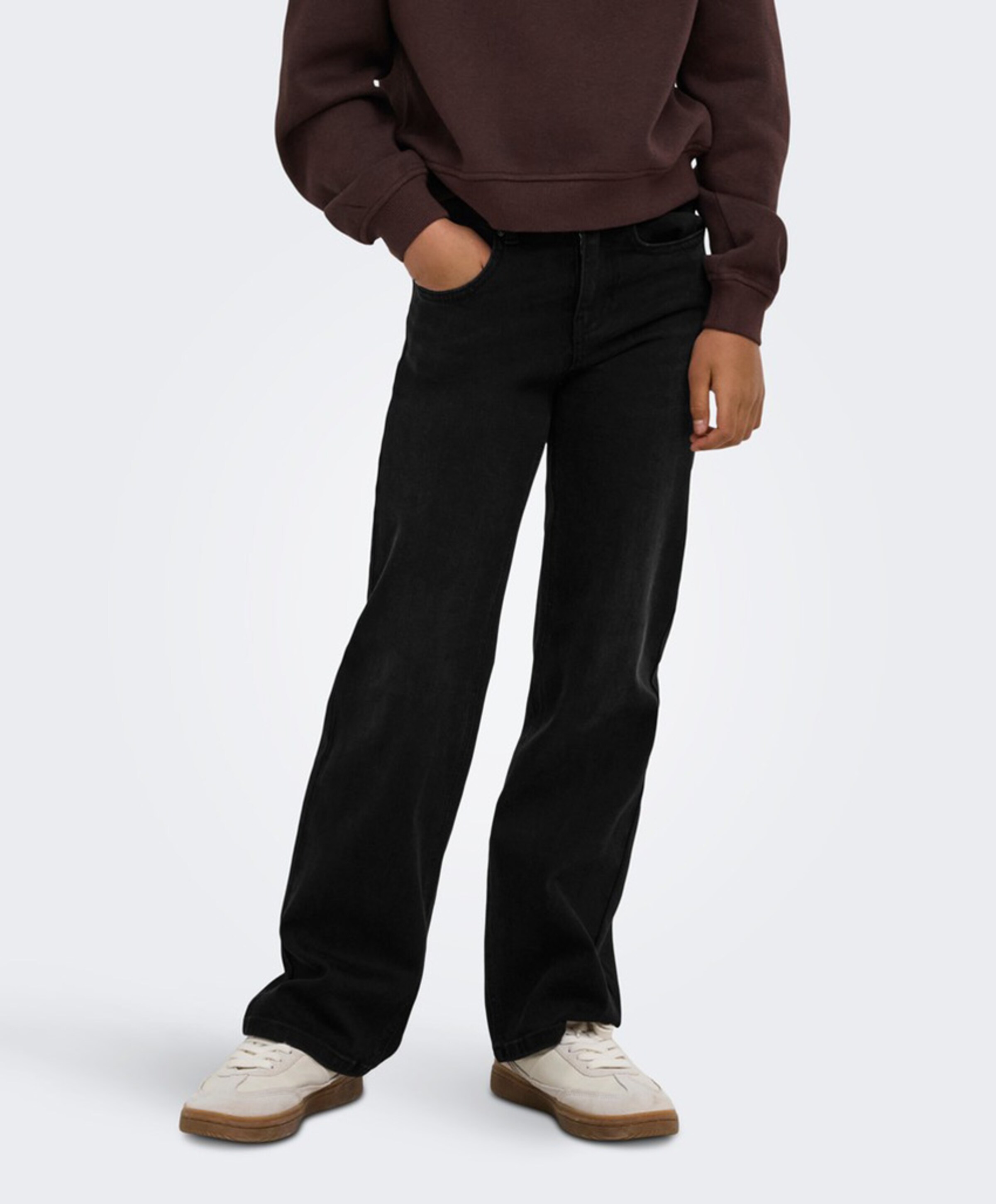 Only KOGJUICY-WAUW HW WIDE DNM GUA006 NO meisjes jeans zwart