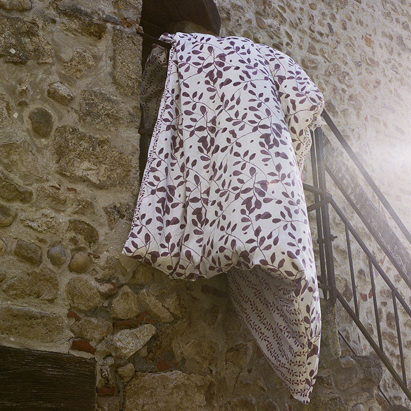 Kissenbezug PEROUGES white/cassis