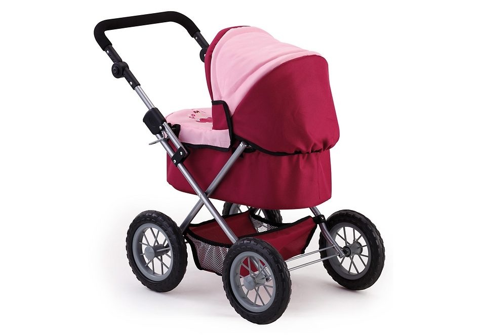 Bayer Puppenwagen »Trendy, Prinzessin rot/rosa« inkl. Wickeltasche