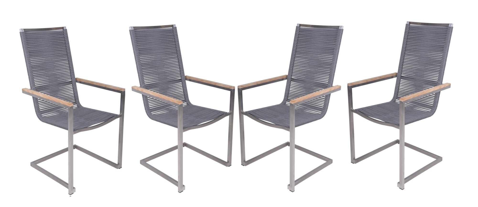 4er Set Freischwinger Pavia Hochlehner Küchenstuhl Wohnzimmer Esszimmer Stuhl