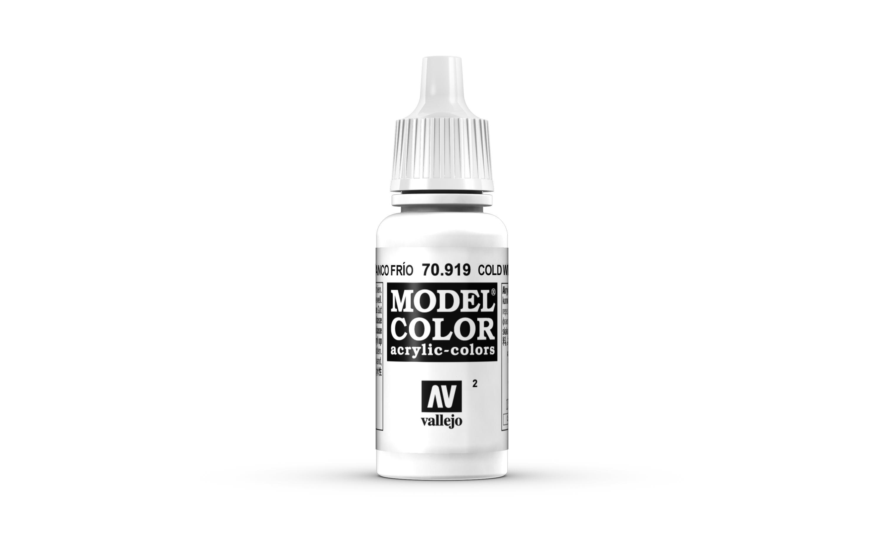 Acrylfarbe Matt, Kaltes Weiss 17 mlModel Color Cold White