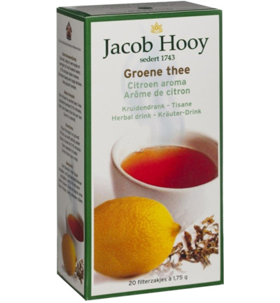 Jacob Hooygroene Thee Citroen (20 stuks)