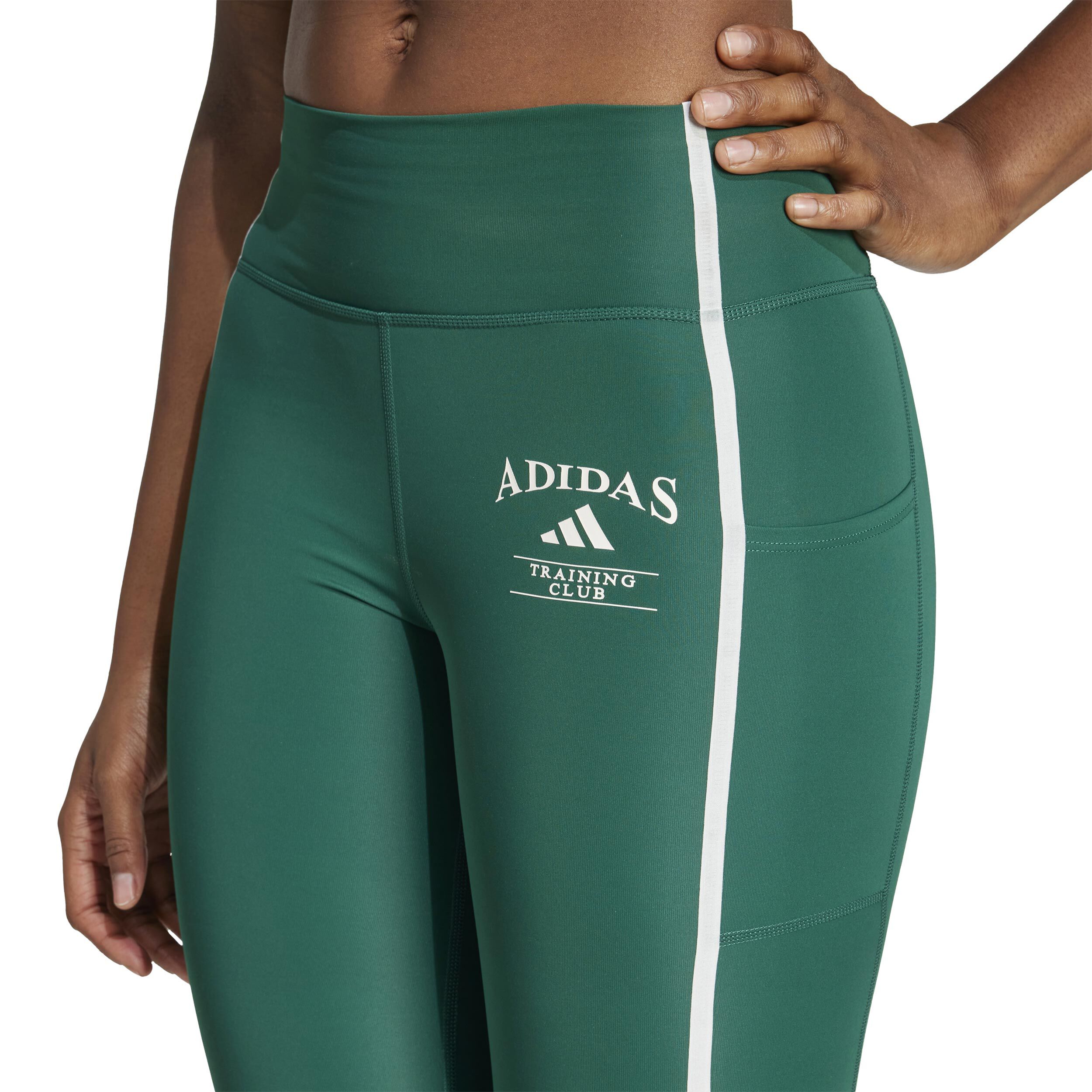 adidas Optime Heritage Collant Tight Femmes - Vert , Blanc