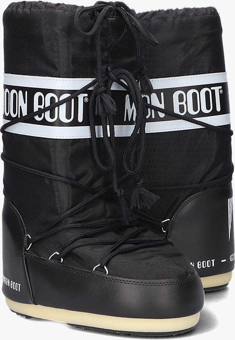 MOON BOOT zwarte moon boot  mb icon nylon